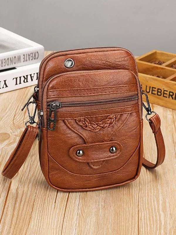 Marisela - Vintage Gevlochten Crossbody Tas