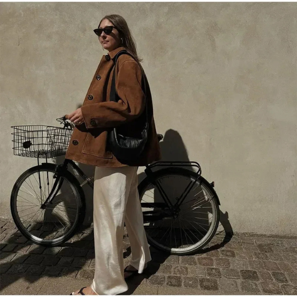 Laluna - Suede Statement Coat