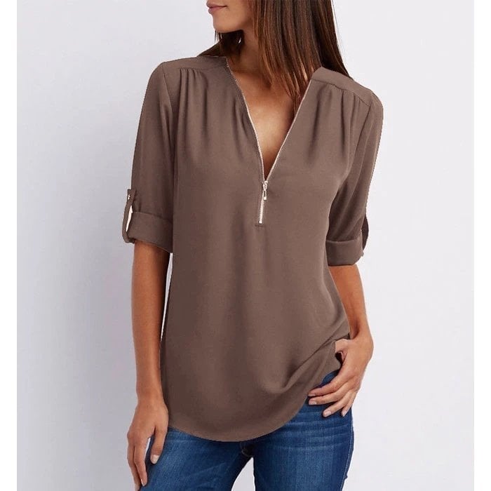Lizzy – Elegante Top met Rits