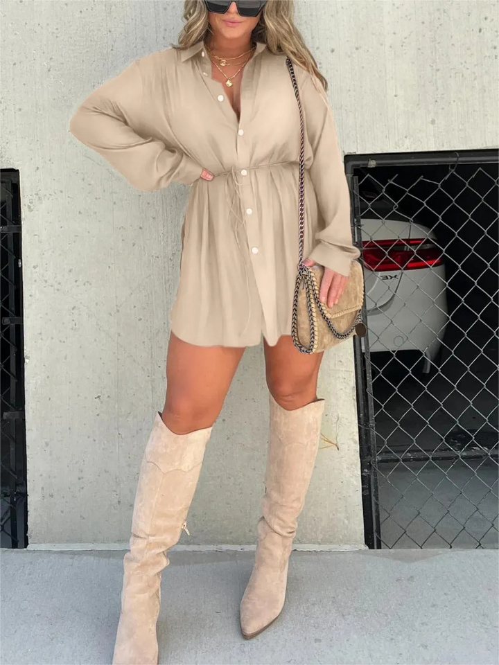 Emmas® | Trendy Satijnen Romper Jurk