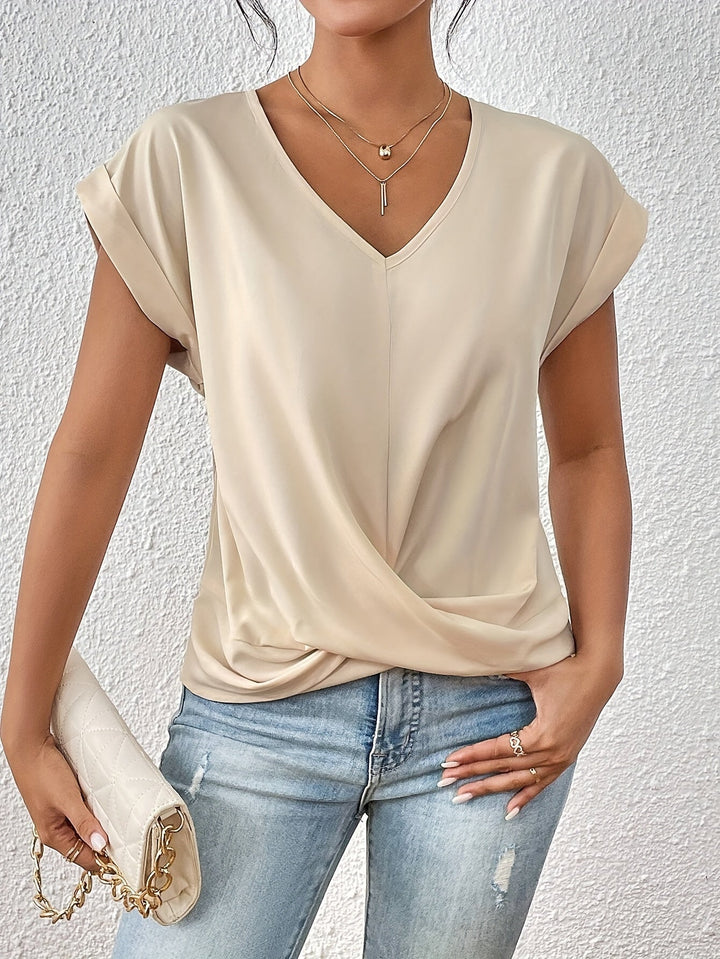 Sarah - Elegante Zomertop met V-Hals