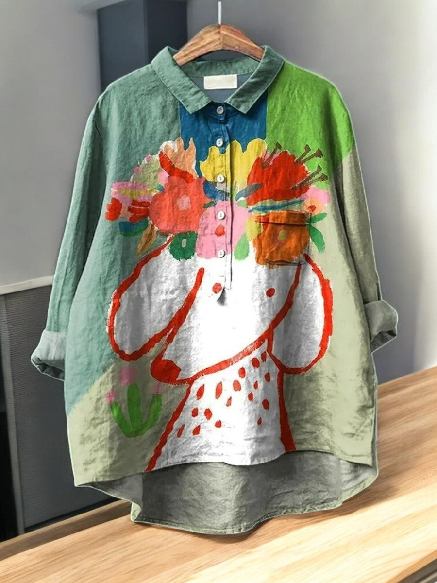 Winnie – Vintage Print Blouse