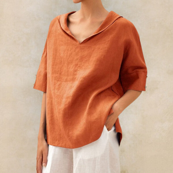 Lilia - Elegante Werktop met V-Hals