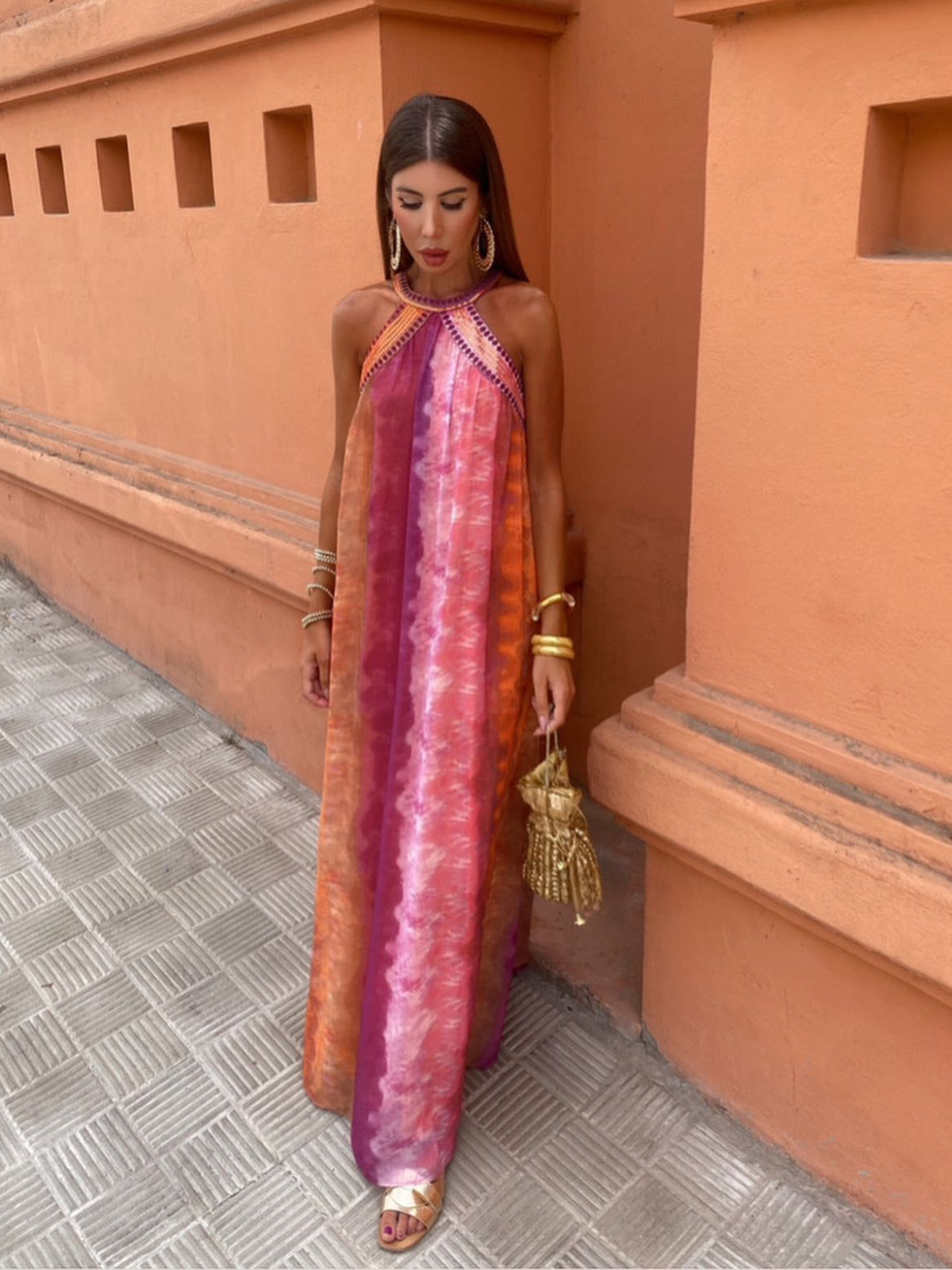 Luciana - Zomerjurk met ombre-effect