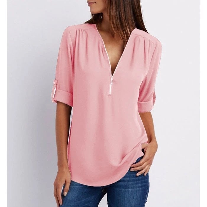 Lizzy – Elegante Top met Rits