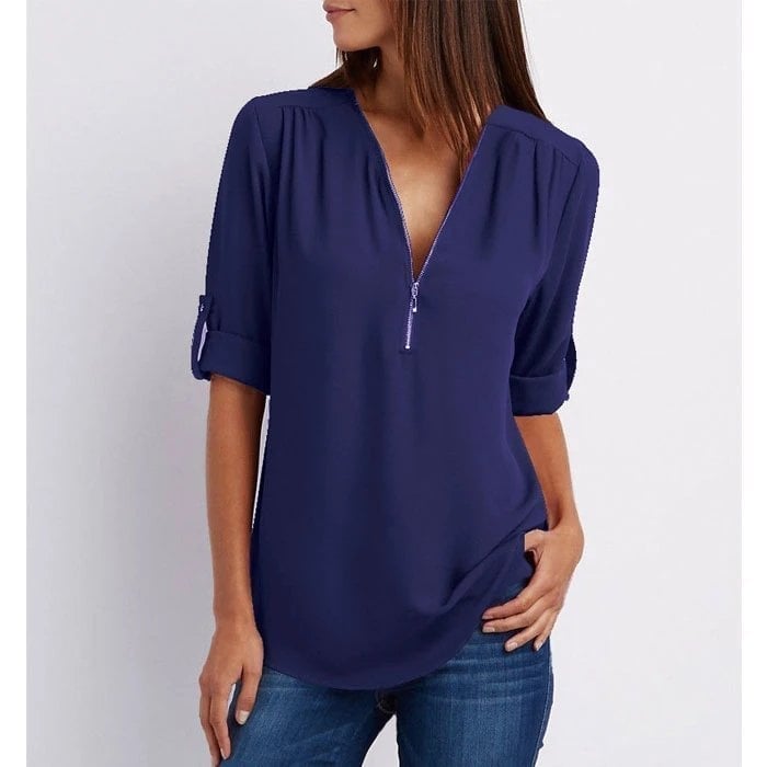 Lizzy – Elegante Top met Rits