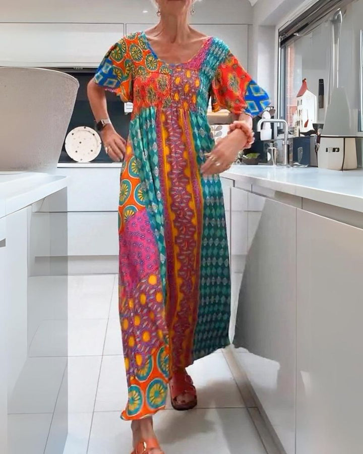 Melania - Kleurrijke Boho Jurk