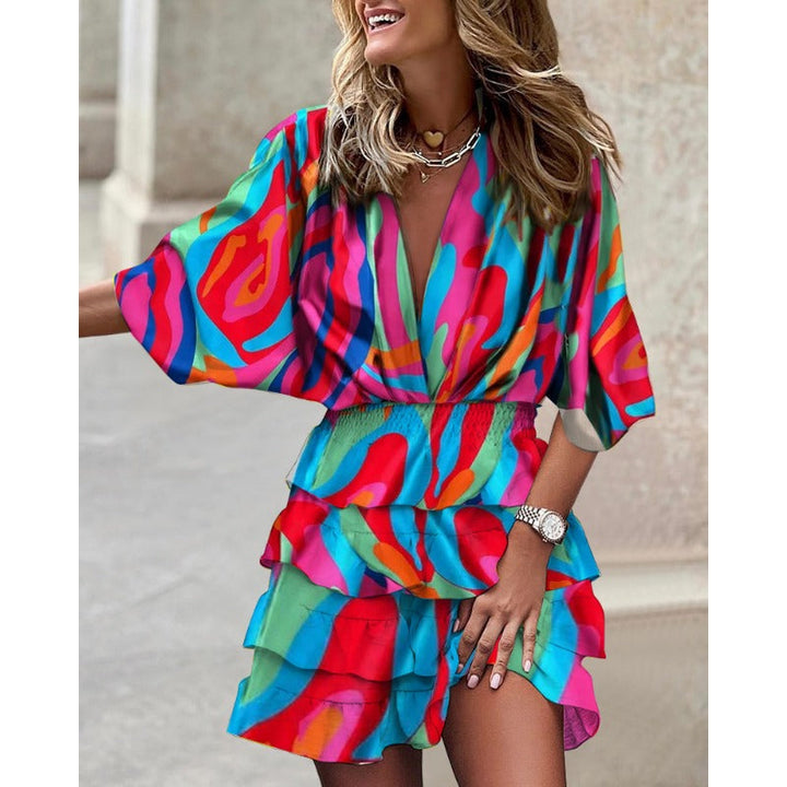 Francesca – Stijlvolle Jurk met Print