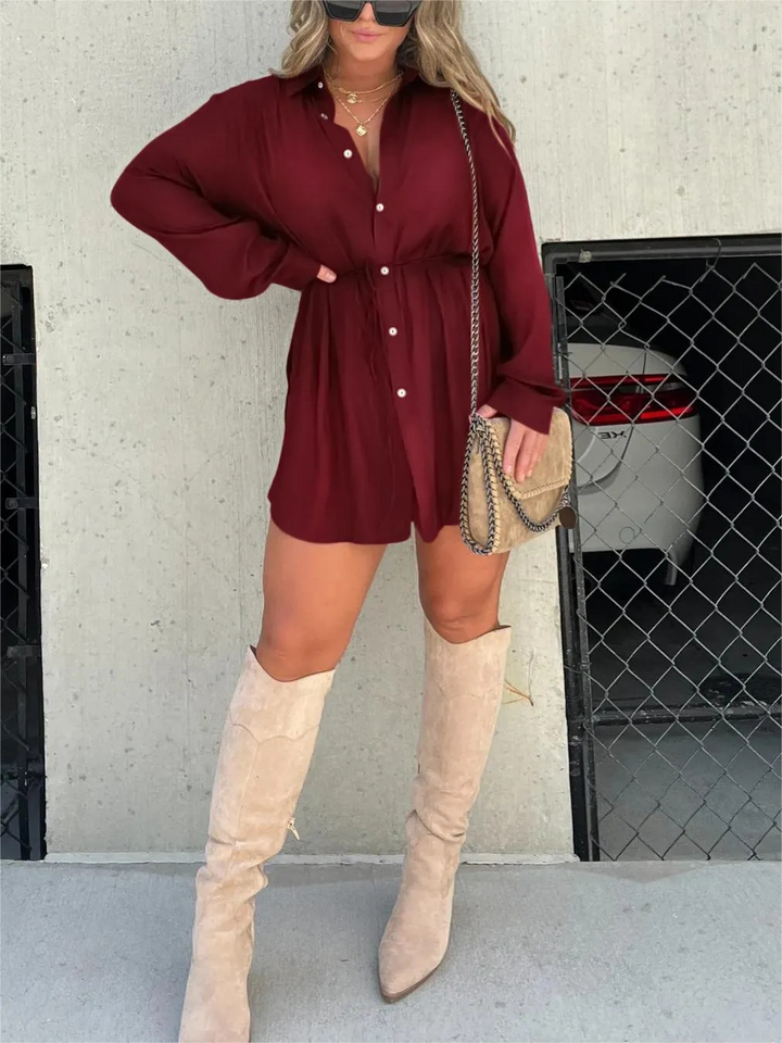 Emmas® | Trendy Satijnen Romper Jurk