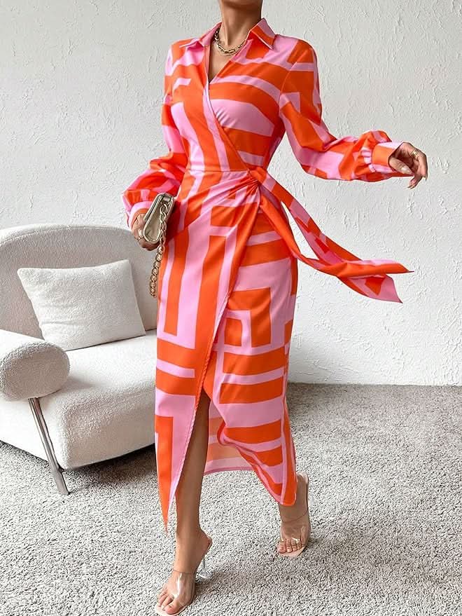 Emmas® | Jurk met Wikkelprint