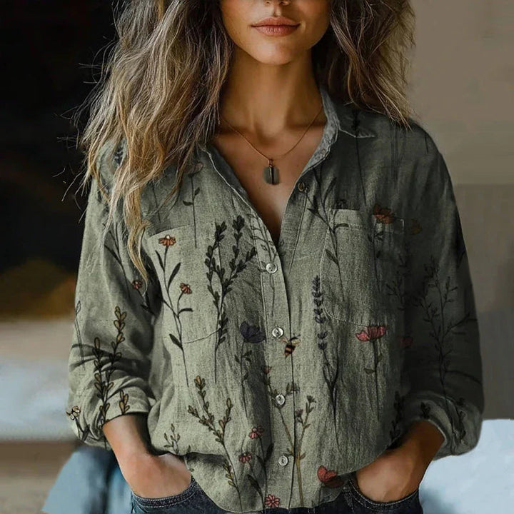 Veya – Trendy Klassieke Blouse met Bloemenprint