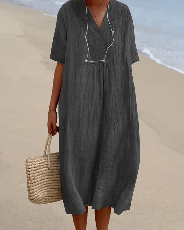Thalassa – Relaxte V-hals Jurk