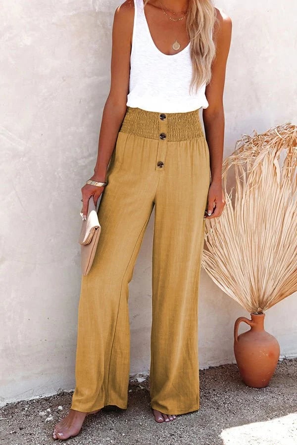 Riana - Relaxte High-Waist Broek