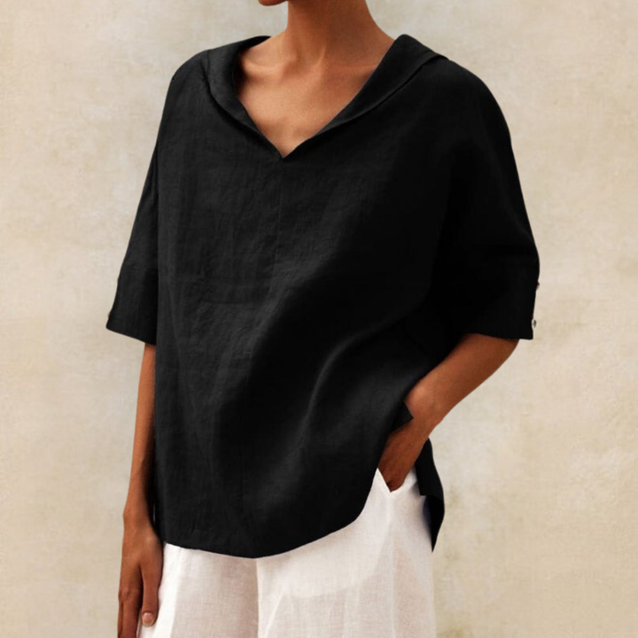 Lhinee – Casual Blouse met Losse Pasvorm