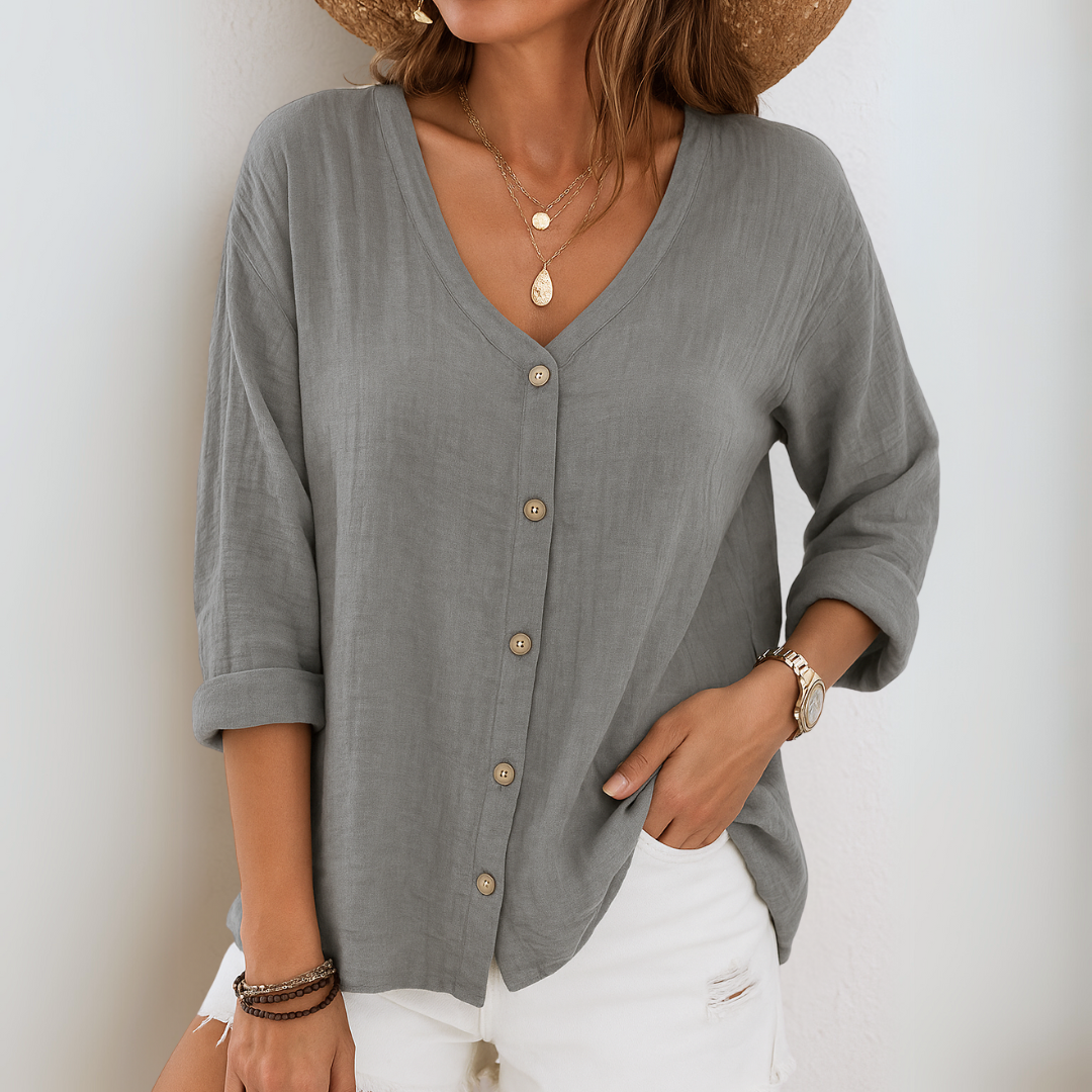 Valesca - Ontspannen Knopblouse