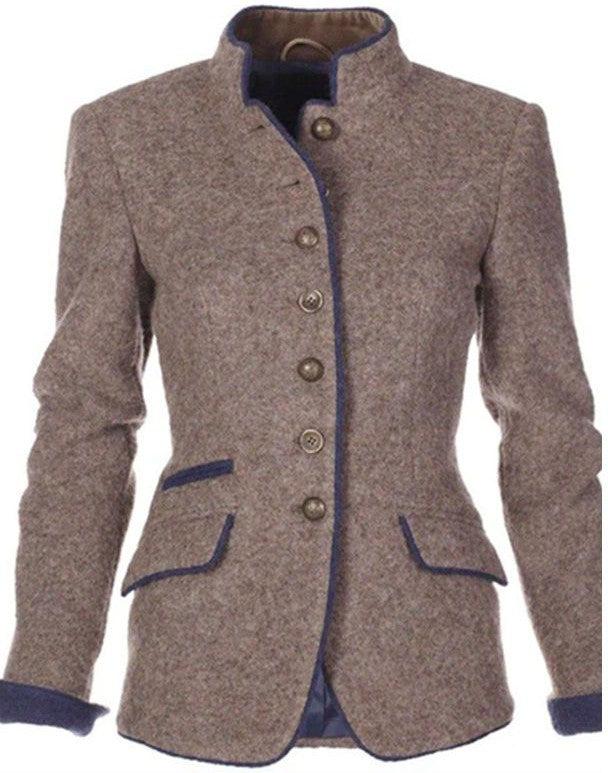 Victoria  - Elegante Cardigan met Hoge Kraag