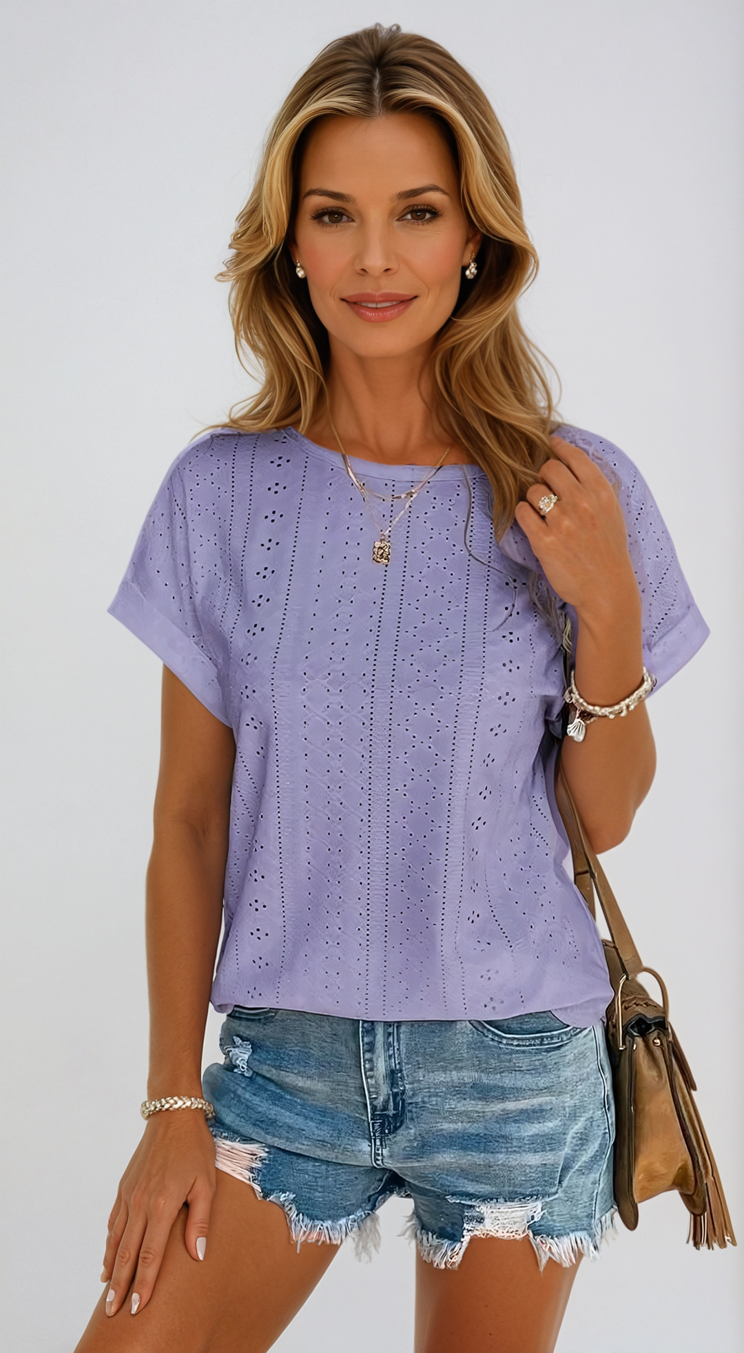 Vespera – Casual Gebreide Top voor Dames