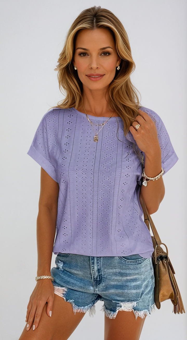 Vespera – Casual Gebreide Top voor Dames