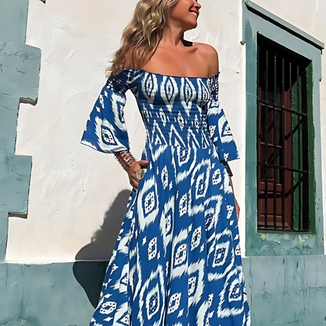 Paulina - Off-Shoulder Maxi Jurk