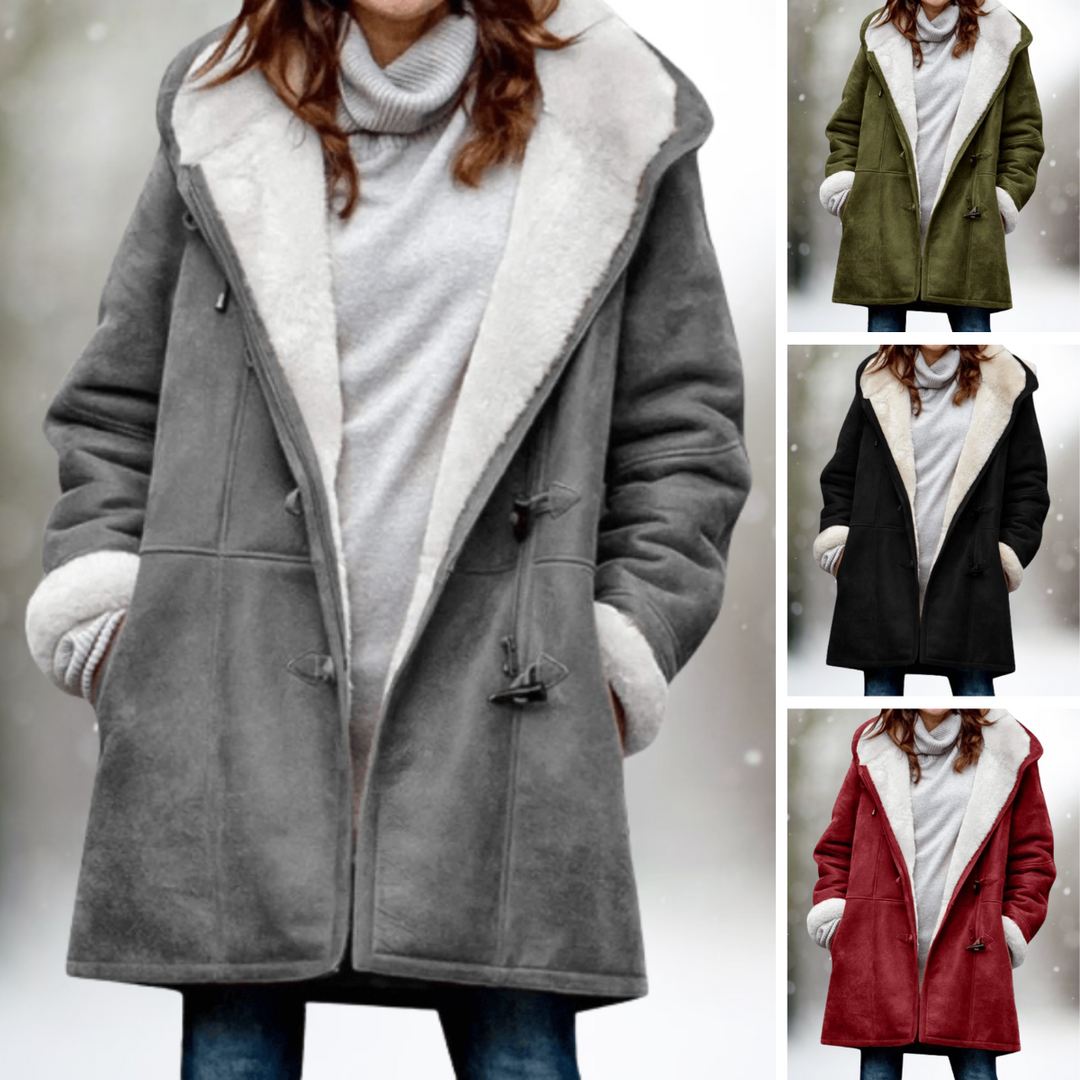 Chloe – Warme Suède Fleece Herfstjas