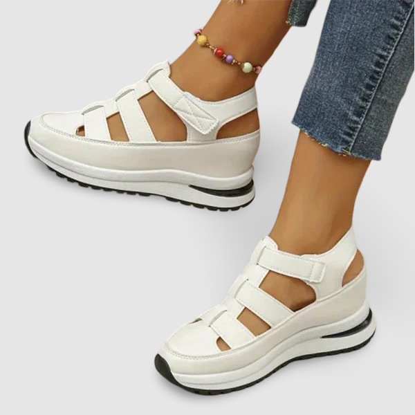 Larkin – Gesloten Teen Plateau Orthopedische Sandalen