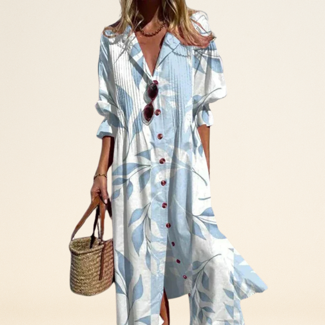 Erma – Jurk met Levendige Bloemenprint