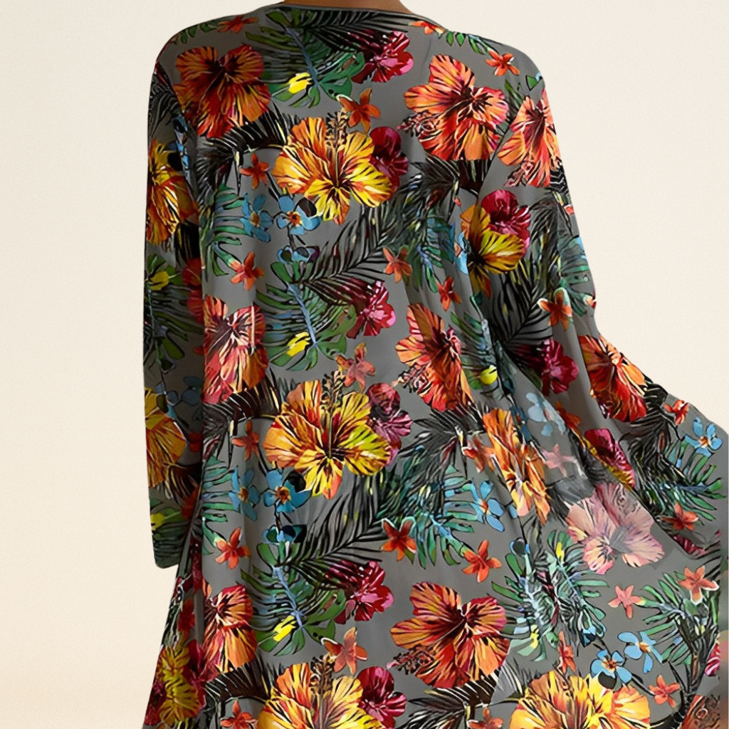 Flora – Tropische Print Bikini Set met Cover-Up
