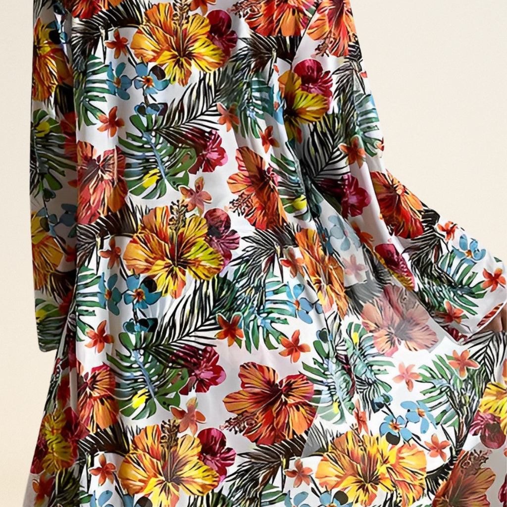 Flora – Tropische Print Bikini Set met Cover-Up