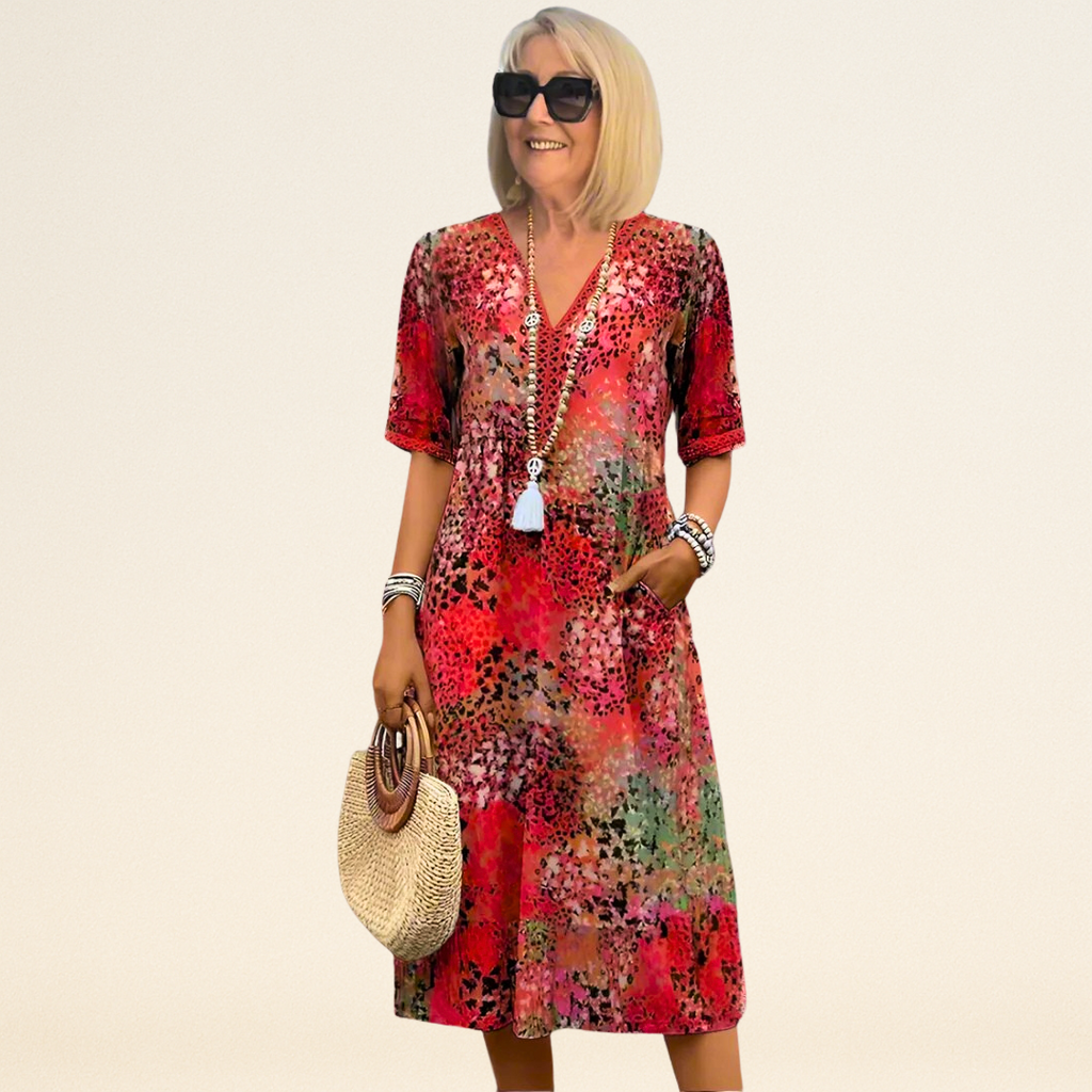 Florencia - Levendige Midi-jurk