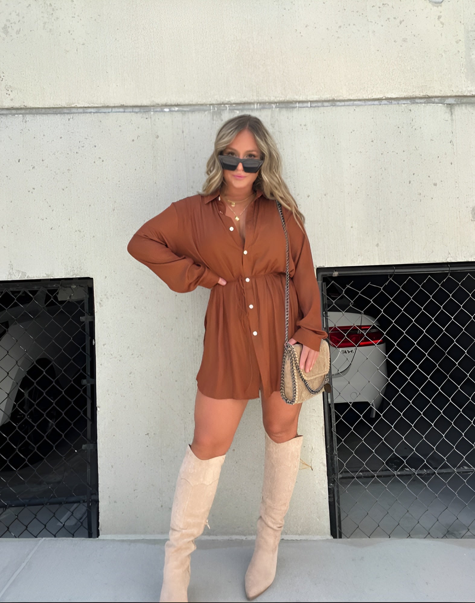 Emmas® | Trendy Satijnen Romper Jurk