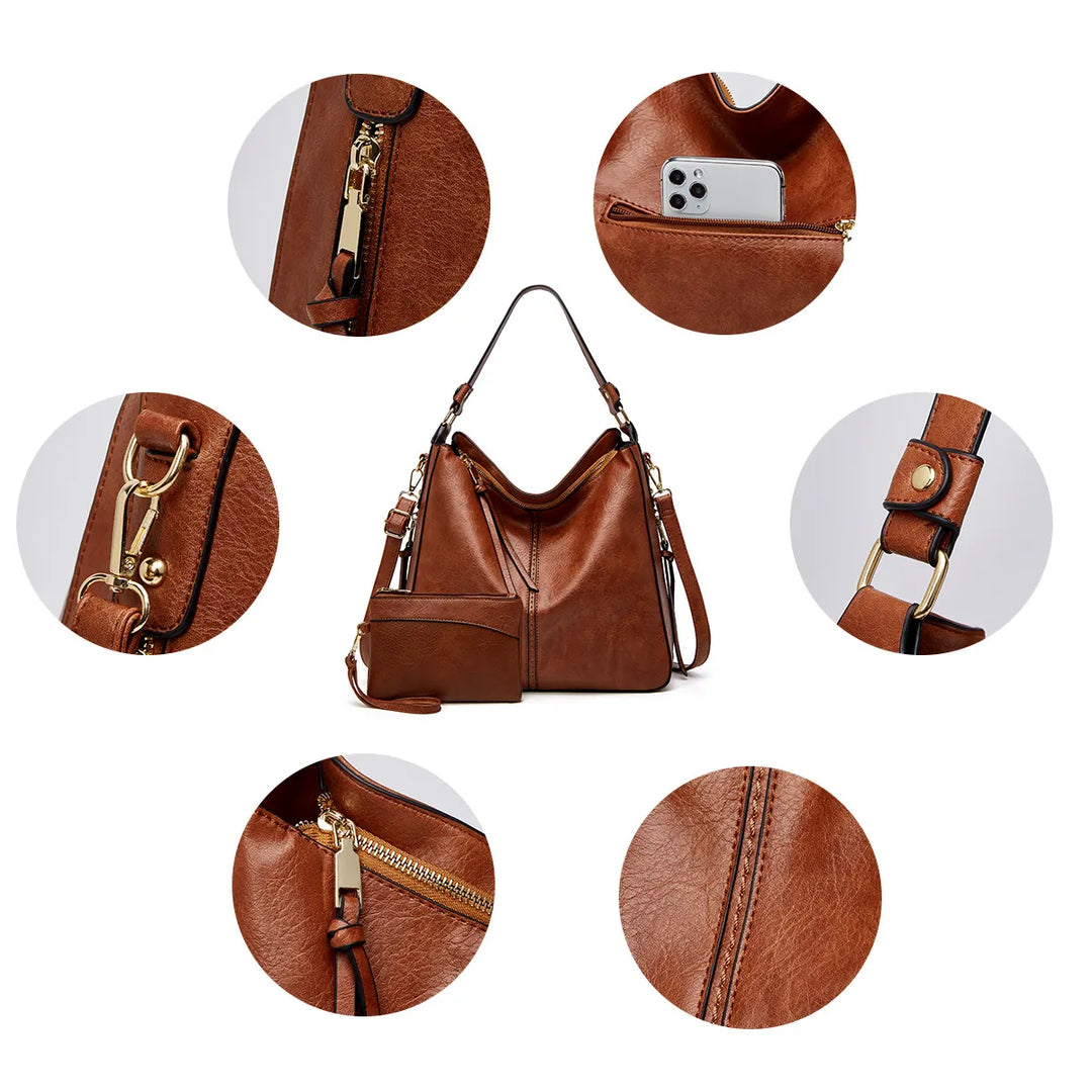 Blakely – Luxe Leren Hobo-Handtas