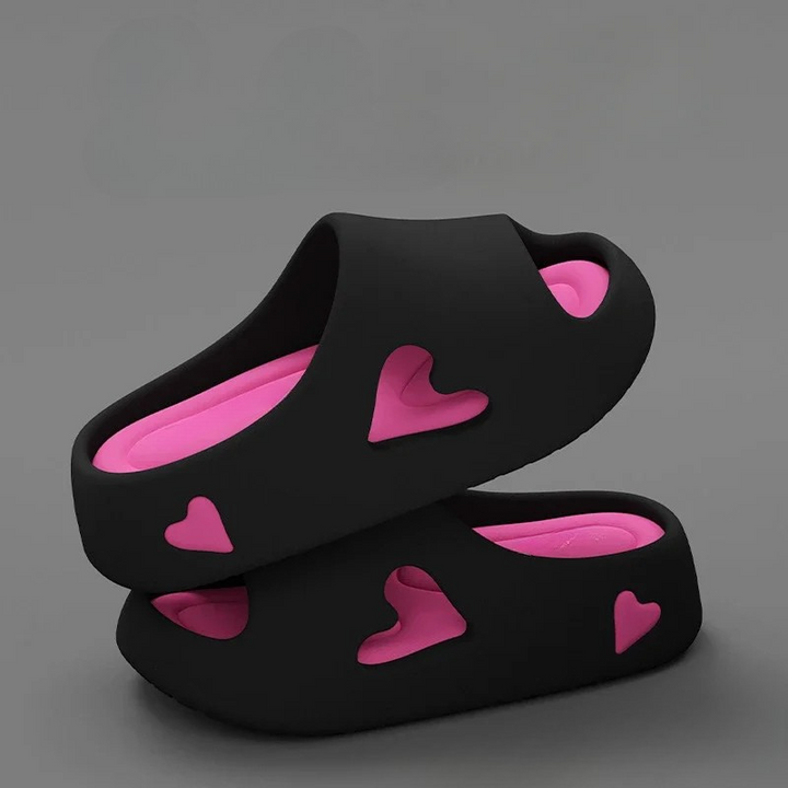 Sofia - Lichtgewicht Teenslippers met Hartjesdesign