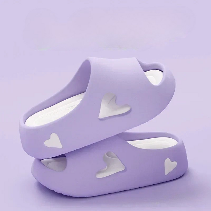 Sofia - Lichtgewicht Teenslippers met Hartjesdesign