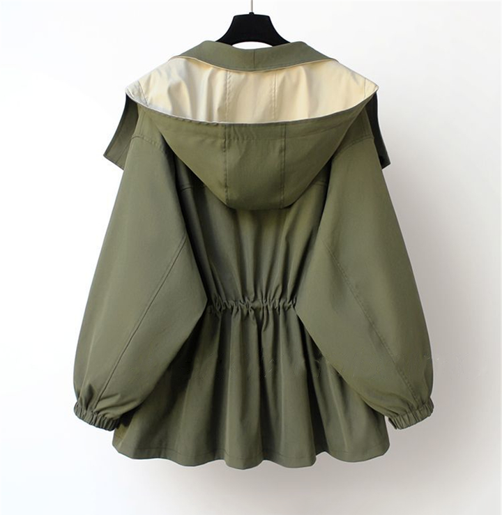 Emmas® | Moderne Tweekleurige Trenchcoat