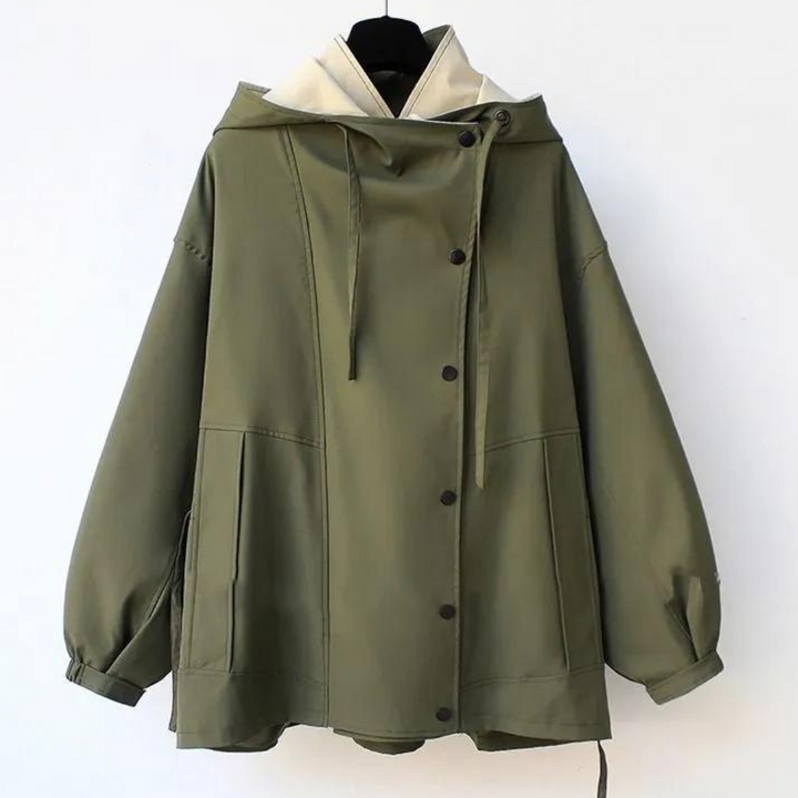 Emmas® | Moderne Tweekleurige Trenchcoat