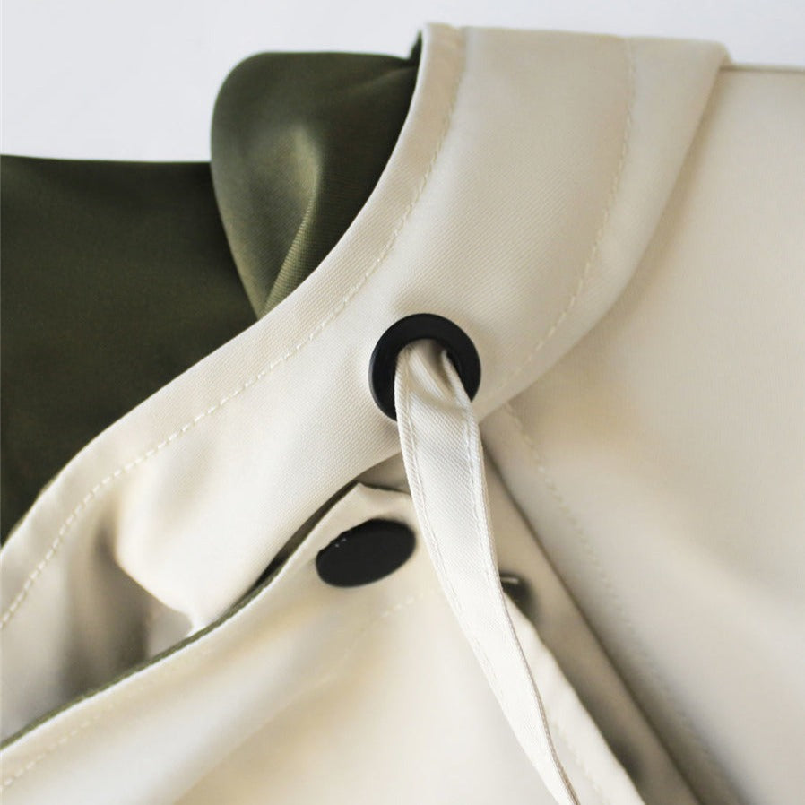Emmas® | Moderne Tweekleurige Trenchcoat