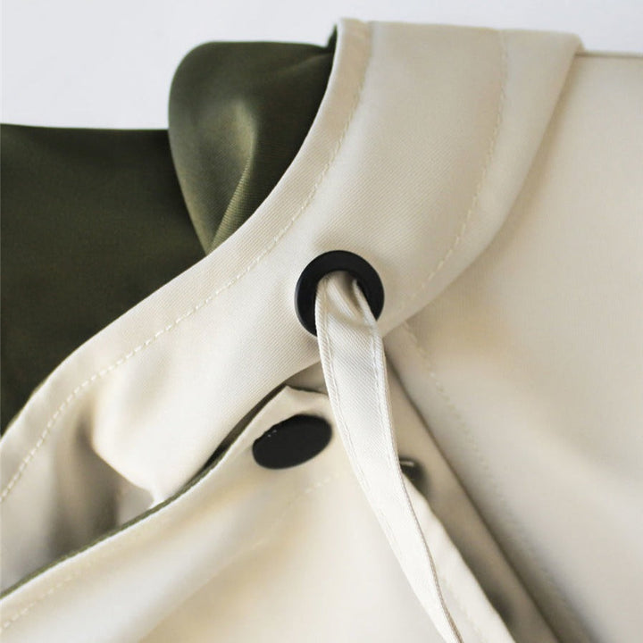 Emmas® | Moderne Tweekleurige Trenchcoat