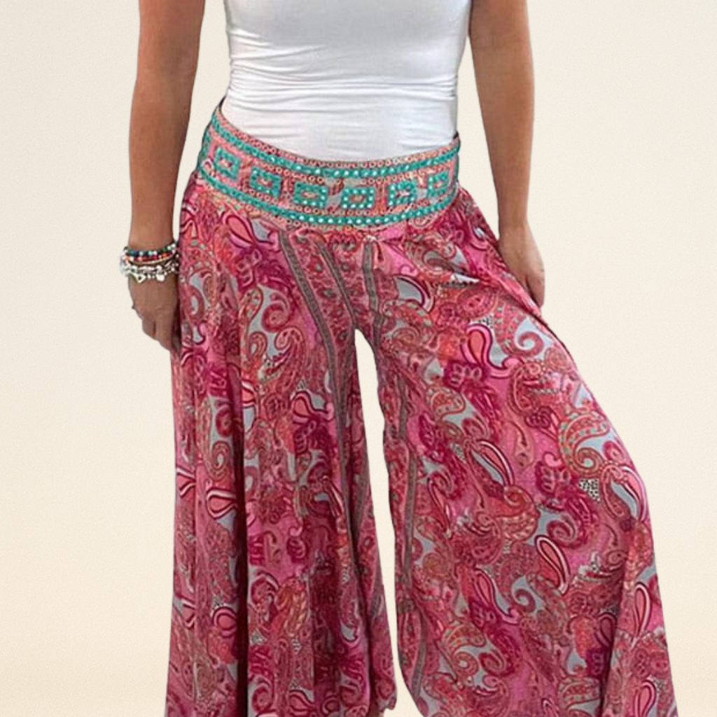 Kelly – Kleurrijke Palazzo Broek