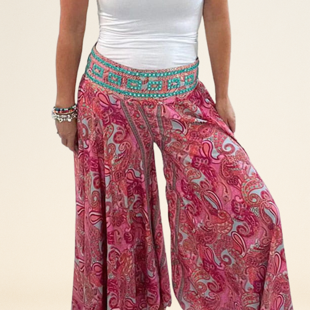 Kelly – Kleurrijke Palazzo Broek