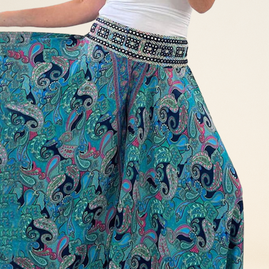 Kelly – Kleurrijke Palazzo Broek