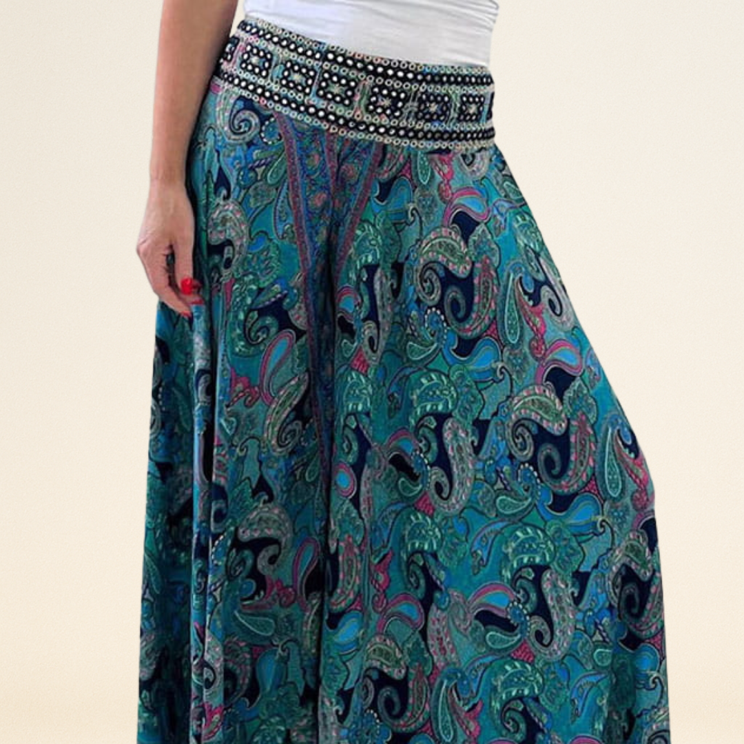 Kelly – Kleurrijke Palazzo Broek