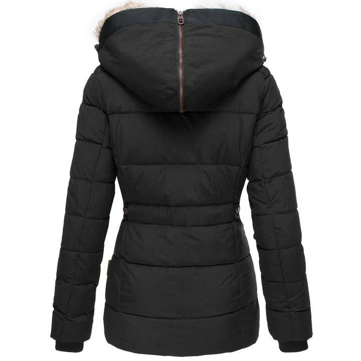 Alida - Warme Winterjas met Bont