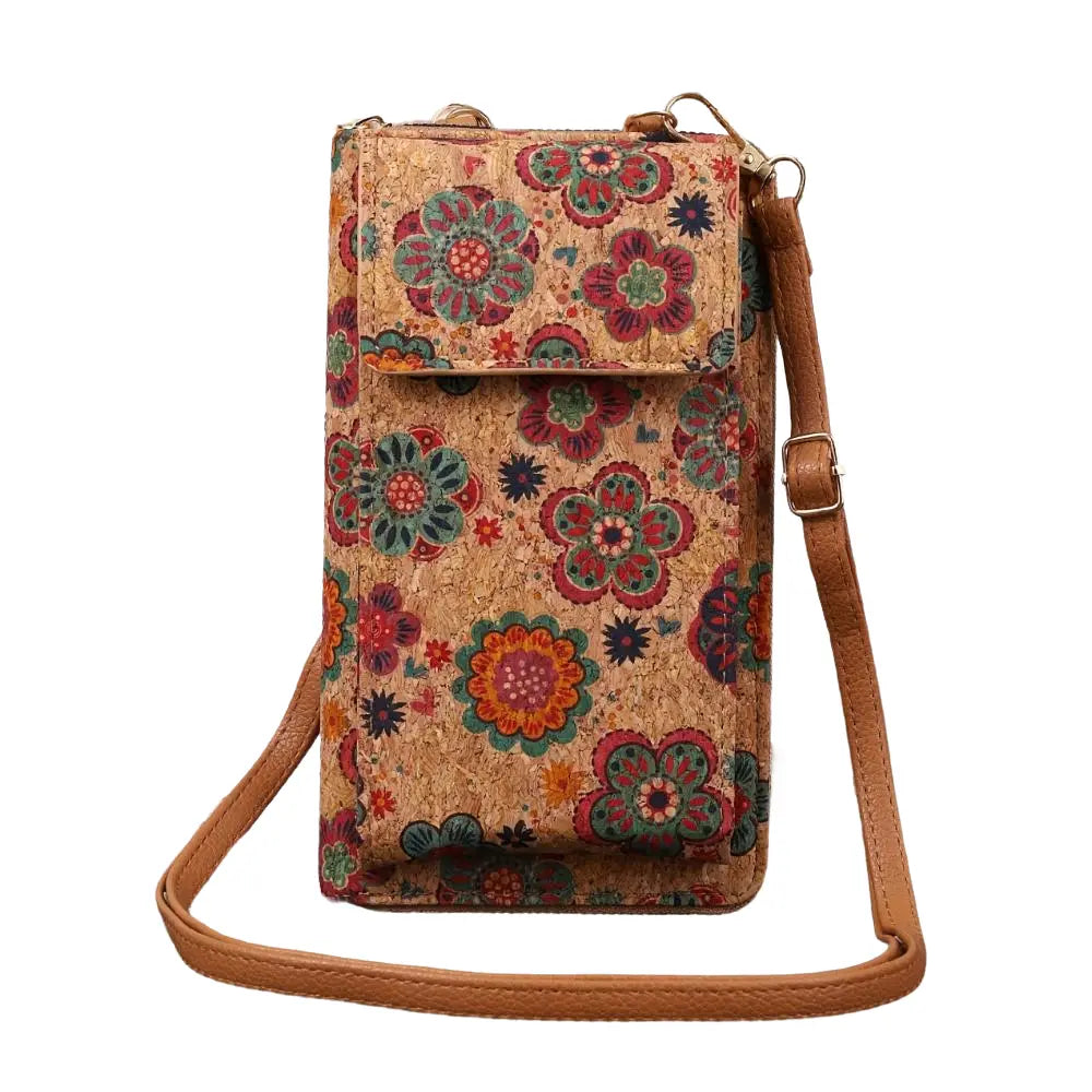 Julia – Boho Bloemen Crossbody Portemonnee Voor Dames
