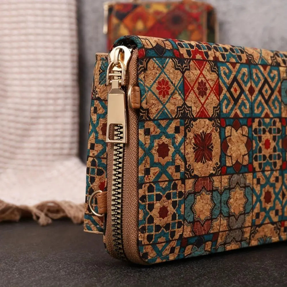 Julia – Boho Bloemen Crossbody Portemonnee Voor Dames