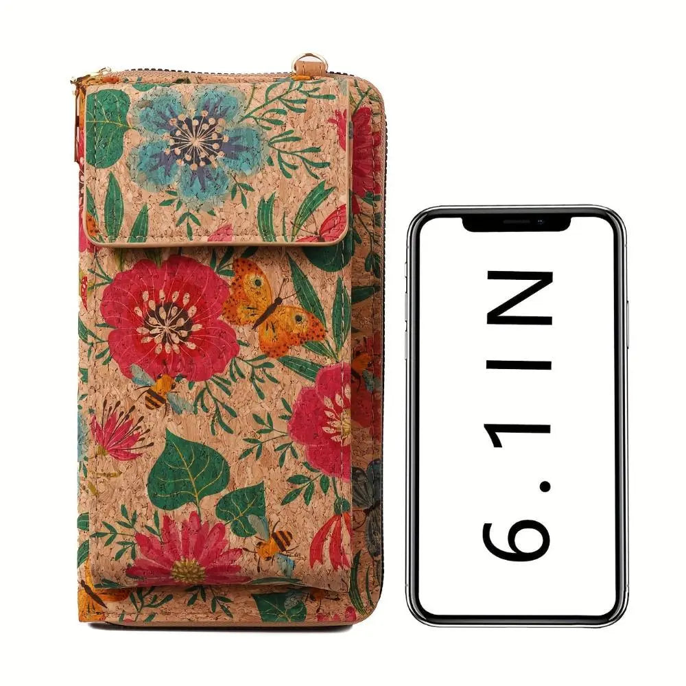 Julia – Boho Bloemen Crossbody Portemonnee Voor Dames