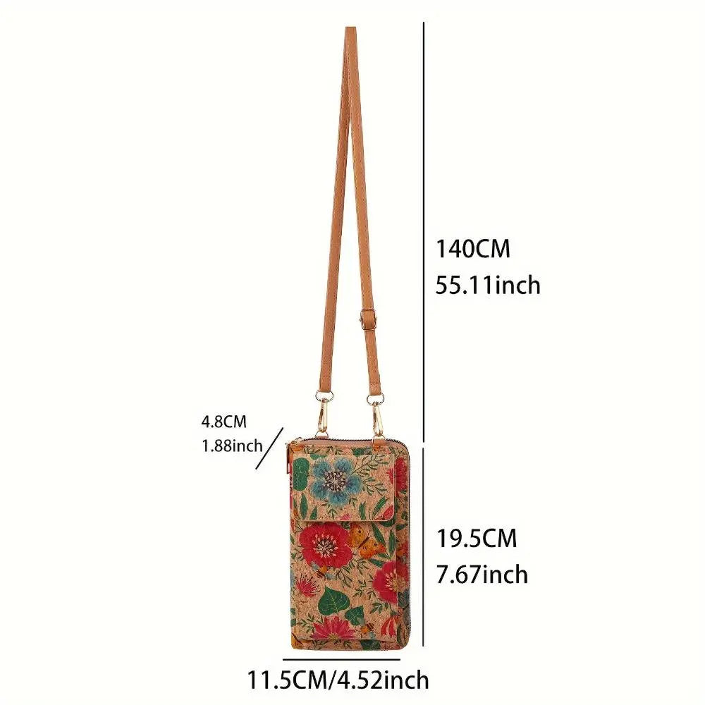 Julia – Boho Bloemen Crossbody Portemonnee Voor Dames
