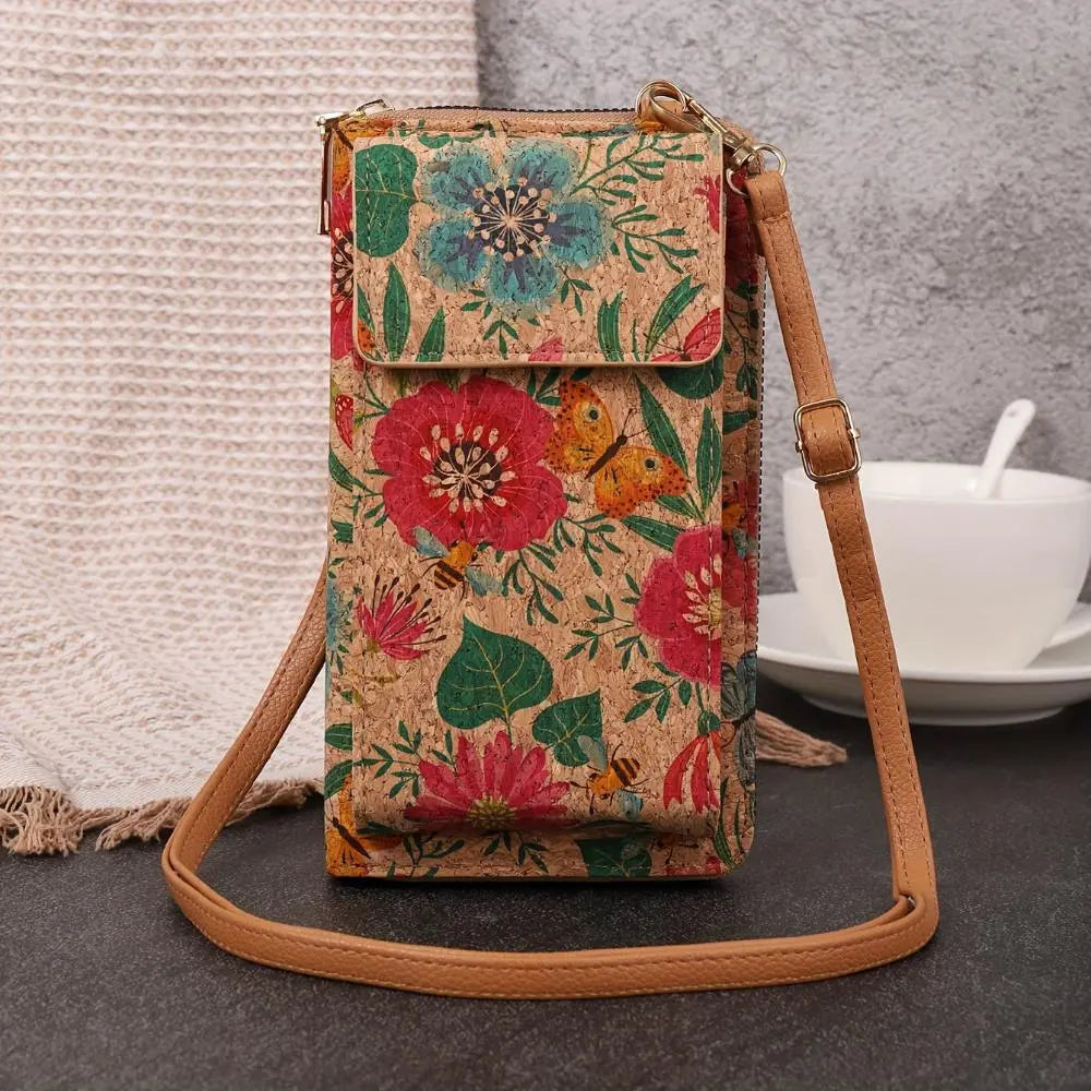 Julia – Boho Bloemen Crossbody Portemonnee Voor Dames