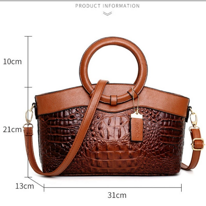 Oriana - Retro Gradient Crocodile Handtas