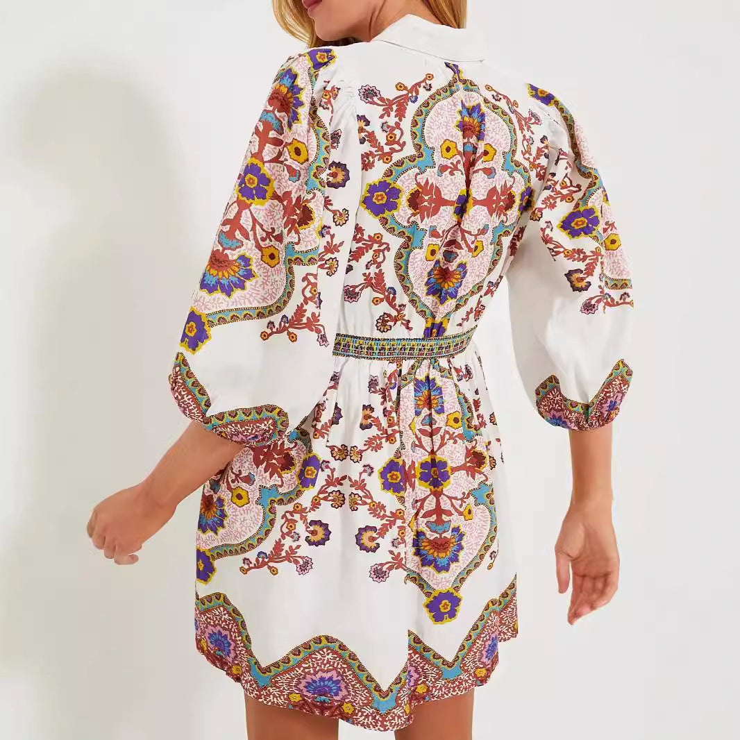 Emmas® | Elegante jurk met verfijnde patronen