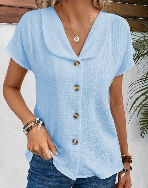 Tova – Zomers Blouse met Relaxte Pasvorm